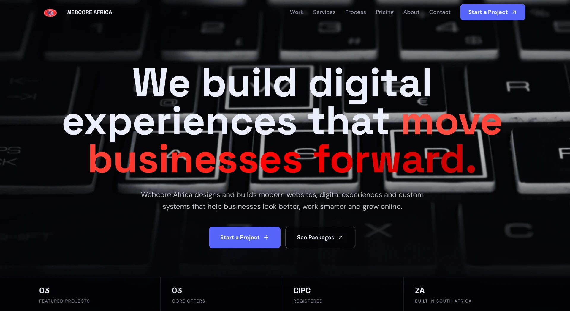 WebCore Africa · Web Design & Development project preview
