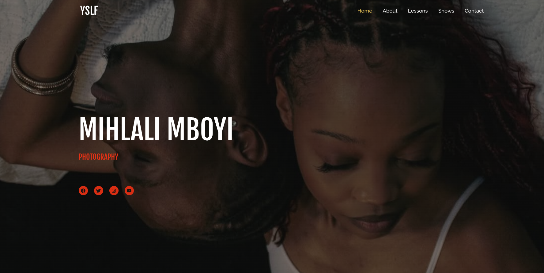 YSLF Studios · Photography & Web Design project preview